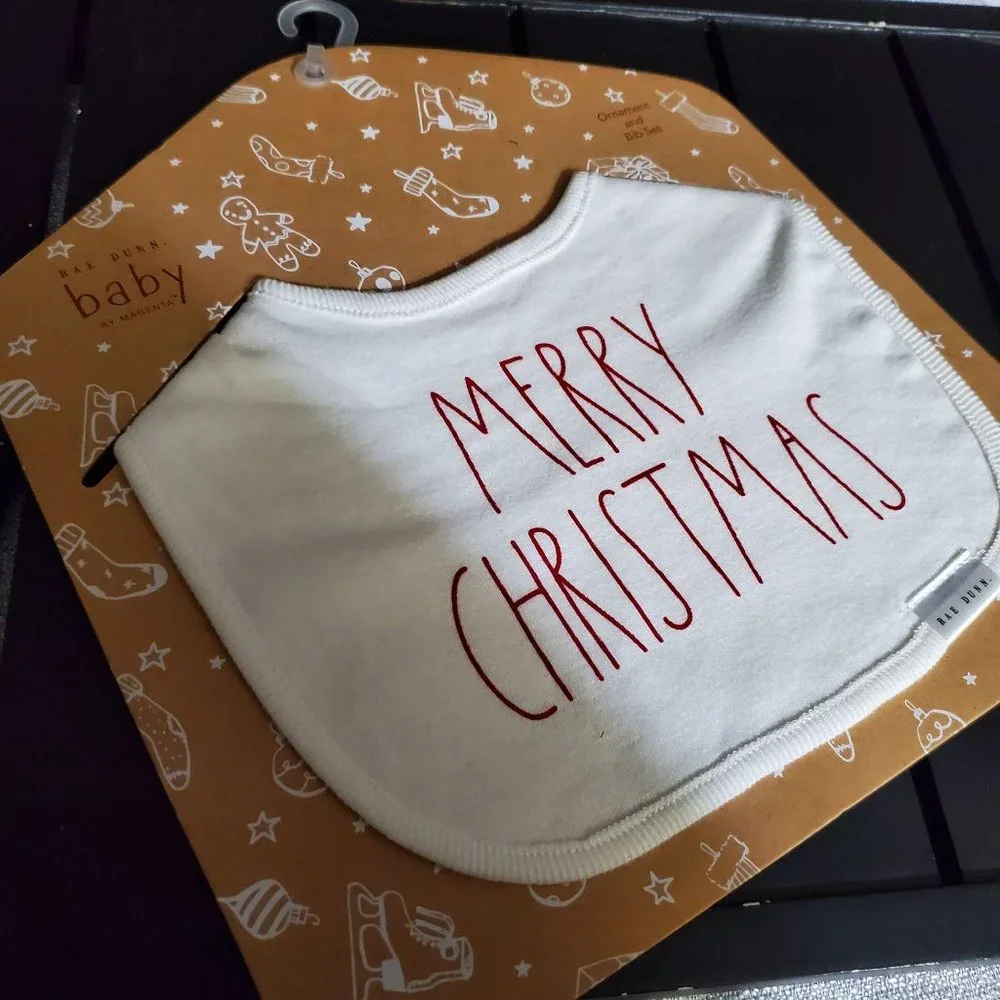 Baby Rae Dunn “Merry Christmas” Bib